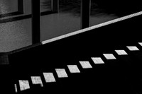 Steps in sunlight at Barbican, London.