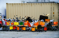 Chairs being disposed of in Shoreditch