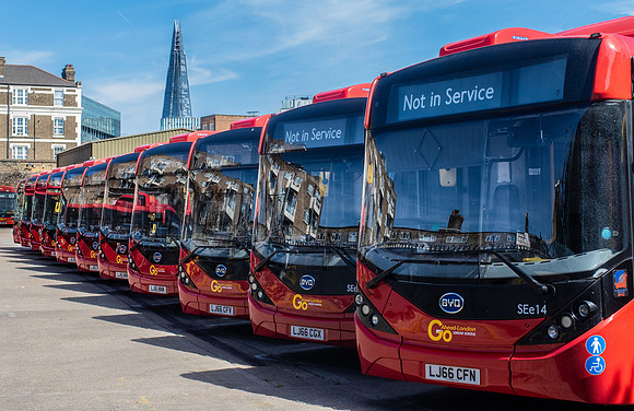 Bus garage near Waterloo