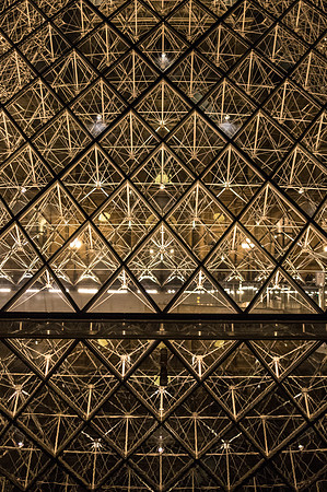 Le Louvre at Night, Paris