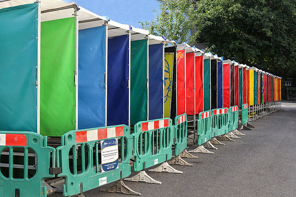 Portaloos at the Notting Hill Carnival