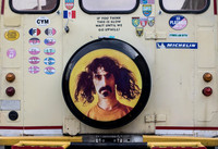 Frank Zappa seen on the back of a van in Ludlow.