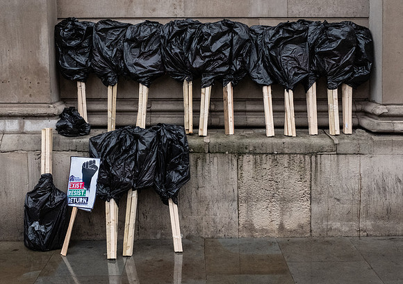Protest Signs, Near Bank, London