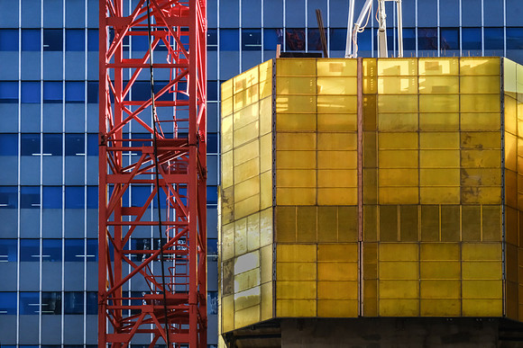 Works on London Wall, London.