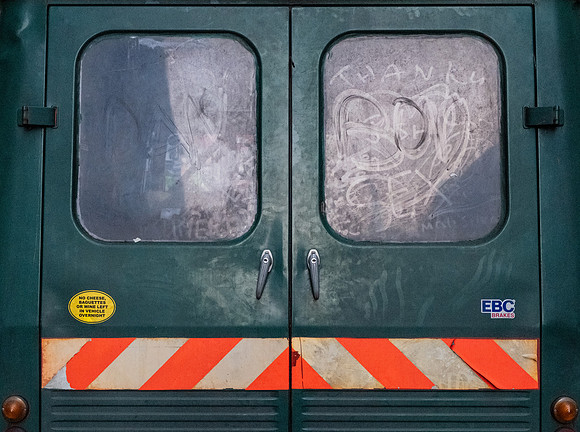 Back of a van, Farringdon.