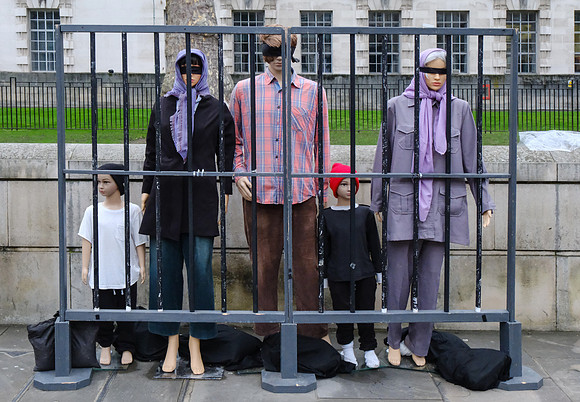 Whitehall, London - Iranian Political Prisoners protest
