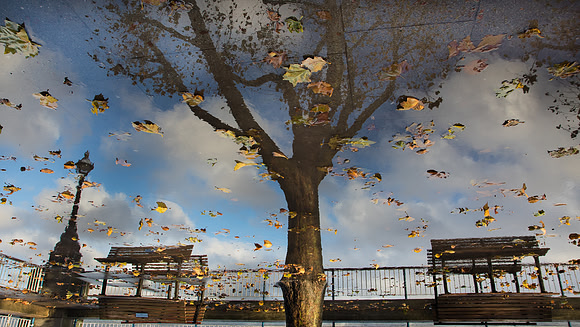 Reflection on Southbank, London