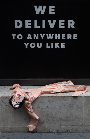 Seen outside, "New Look" shop near Liverpool Street, London